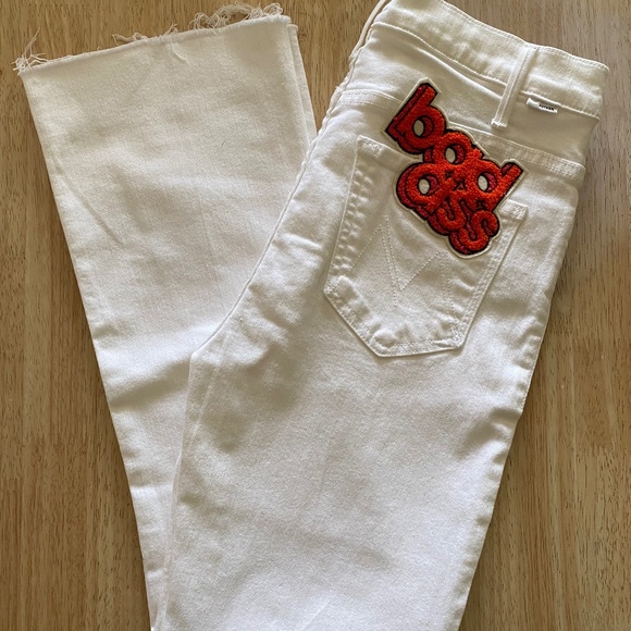 MOTHER The Hustler BAD*SS ankle fray pants - Picture 1 of 5